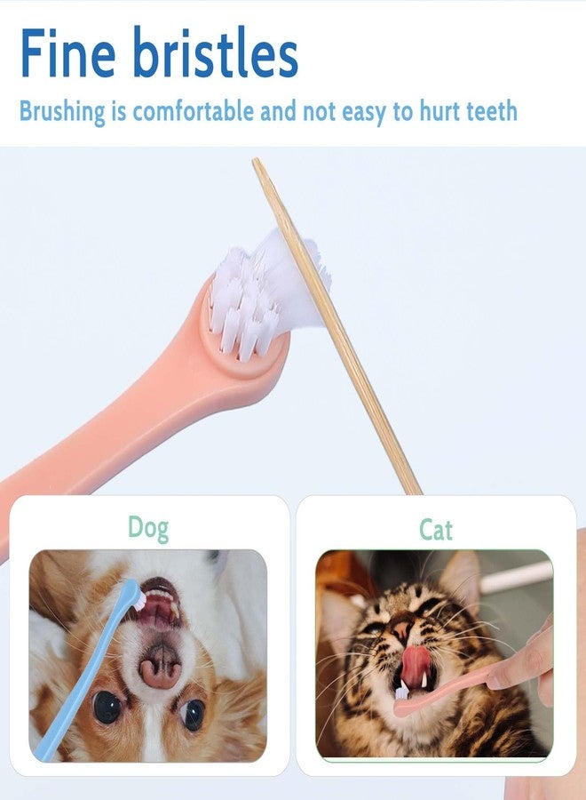 salbsever 2 Pack Dog and Cat Toothbrush Kit - Mini Head Soft Brush for Deep Clean - Suitable for Puppy, Kitten, Small Pets - Portable Travel Friendly and Easy to Use - Image 5